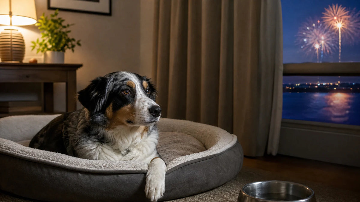America 250 Dog Safety Checklist for Fireworks and Crowds editorial scene