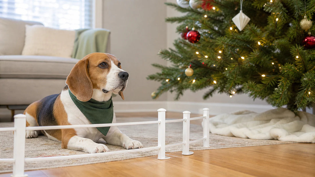 Christmas Tree Safety for Dogs: A Practical Home Checklist editorial scene