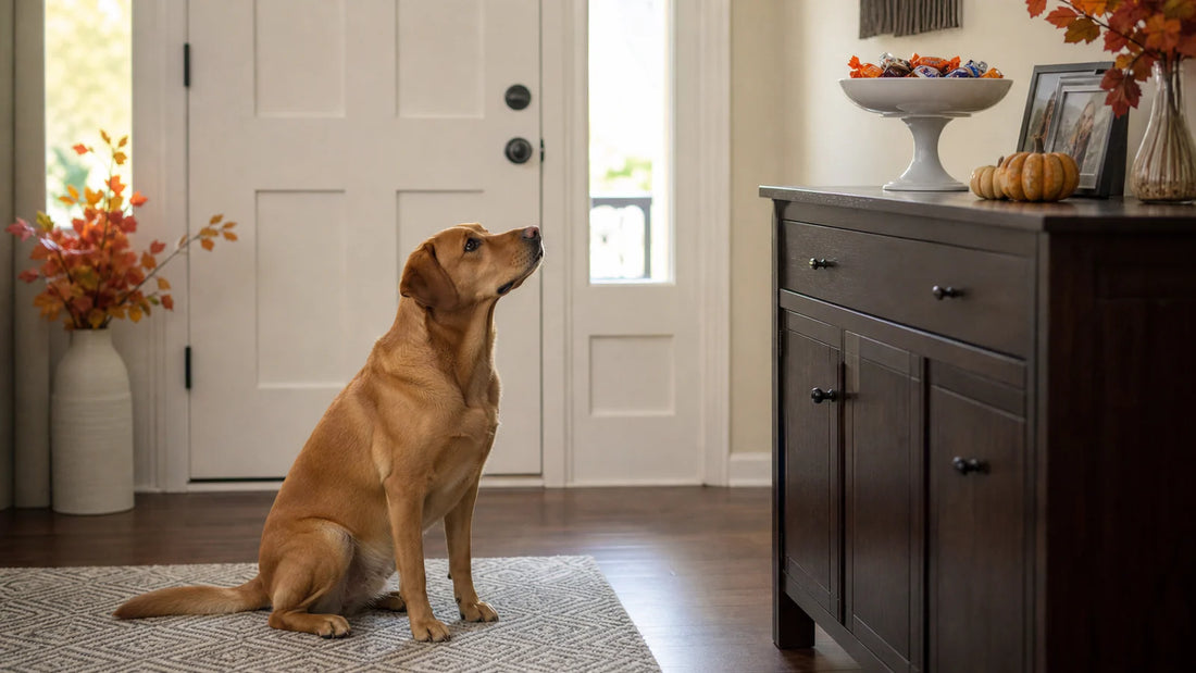 Halloween Dog Safety for Doors, Candy, and Costumes editorial scene