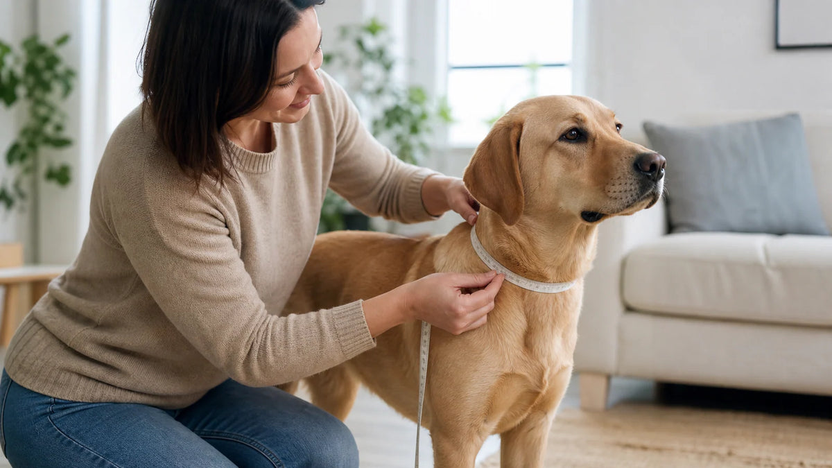 How to Measure Your Dog for a Collar editorial scene